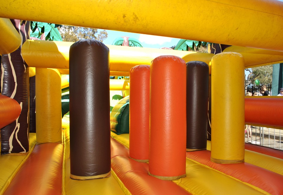 Jungle Run Inflatable Obstacle Course for Hire - Carnival Rides Sydney